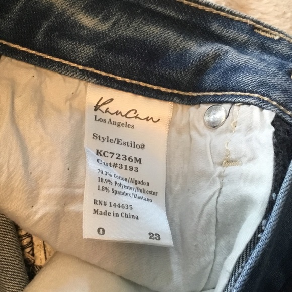 KanCan Skinny Distressed Light Wash Jeans - 23 - Picture 8 of 10